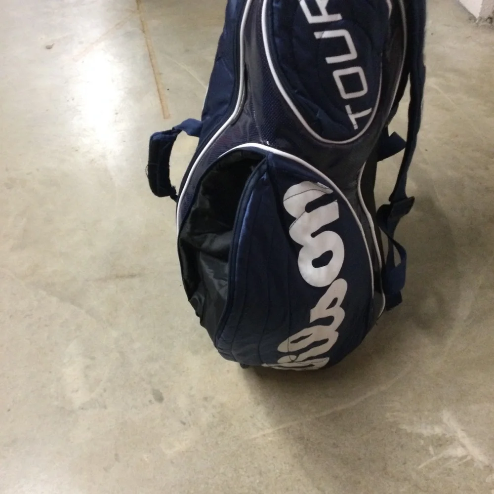 Wilson Navy and White Duffel Sports Bag